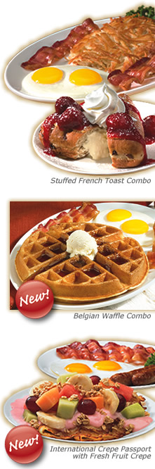 Breakfast dishes on IHOP Menu